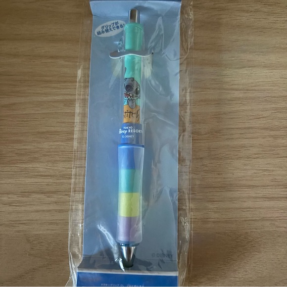 NEW Set of 2 STITCH Zipper Blue Pouch TDR Dr Grip Pen Japan - Picture 4 of 8